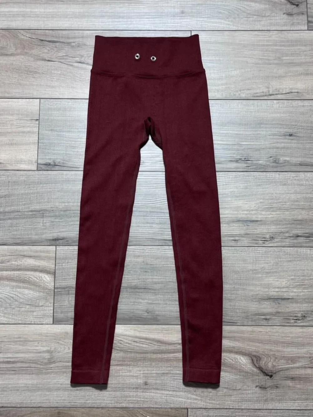 Alo Women Ribbed Leggings Brown See Measurements